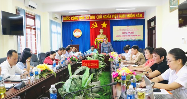Cụm thi đua các tỉnh Tây Nguyên và Duyên hải miền Trung kiểm tra công tác Mặt trận năm 2023 tại tỉnh Đắk Nông