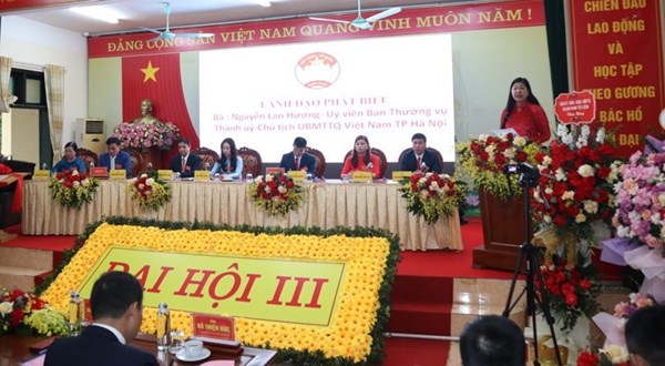 Hà Nội: Đại hội điểm Mặt trận Tổ quốc Việt Nam tại phường Trung Văn, quận Nam Từ Liêm