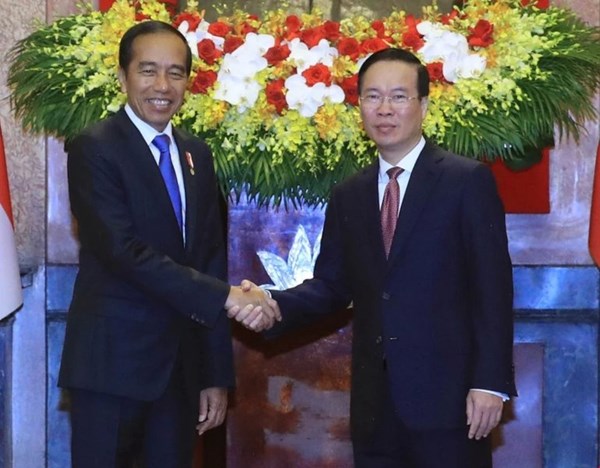 Chủ tịch nước Võ Văn Thưởng hội đàm với Tổng Thống Indonesia Joko Widodo