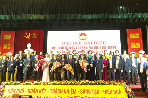 Hà Nội: Đại hội Ủy ban MTTQ Việt Nam phường Ngọc Khánh lần thứ XIII, nhiệm kỳ 2024-2029