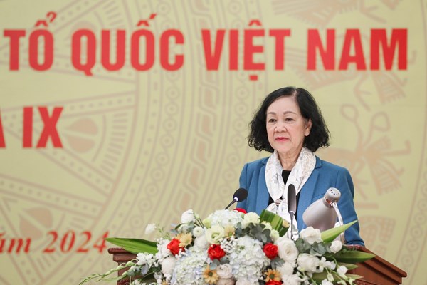 Bà Trương Thị Mai: Để người dân thấy được hình ảnh của Mặt trận trong cuộc sống của mình