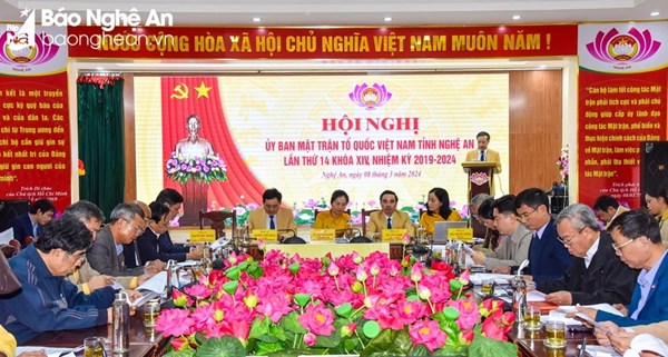 Nghệ An: Góp ý dự thảo Báo cáo Chính trị trình Đại hội đại biểu Mặt trận Tổ quốc Việt Nam tỉnh nhiệm kỳ 2024 - 2029