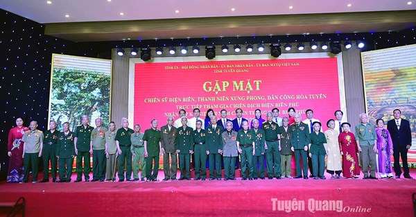 Tuyên Quang: Gặp mặt Chiến sỹ Điện Biên, thanh niên xung phong, dân công hỏa tuyến trực tiếp tham gia Chiến dịch Điện Biên Phủ