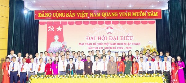 Vĩnh Phúc: Tổ chức thành công Đại hội điểm Mặt trận Tổ quốc Việt Nam huyện Lập Thạch lần thứ XXI, nhiệm kỳ 2024 - 2029