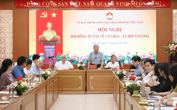 Hội đồng Tư vấn về Văn hóa - Xã hội Ủy ban Trung ương MTTQ Việt Nam triển khai nhiệm vụ trọng tâm năm 2024