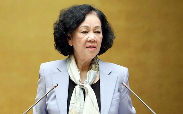 Thông cáo báo chí về việc cho thôi làm nhiệm vụ đại biểu Quốc hội Khóa XV đối với bà Trương Thị Mai