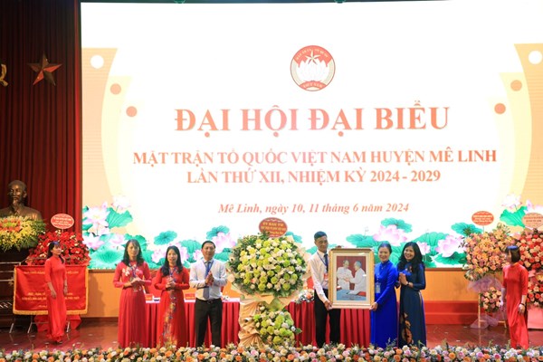 Phó Chủ tịch Trương Thị Ngọc Ánh dự Đại hội đại biểu MTTQ Việt Nam huyện Mê Linh (TP Hà Nội) lần thứ XII, nhiệm kỳ 2024-2029