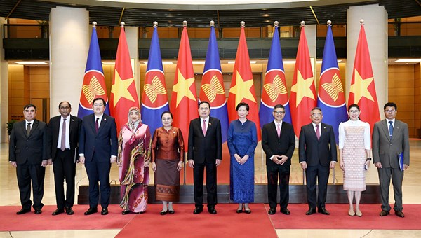 Chủ tịch Quốc hội Trần Thanh Mẫn tiếp Đại sứ, Đại biện các nước ASEAN và Timor - Leste