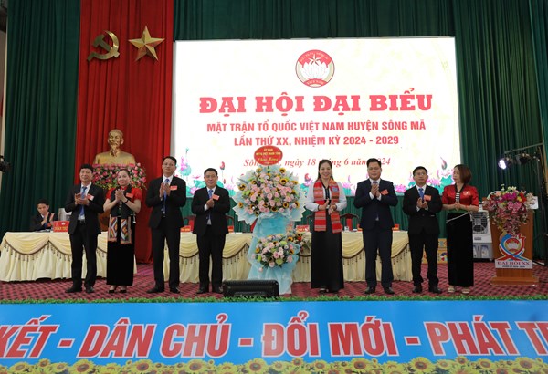 Sơn La: Đại hội đại biểu MTTQ Việt Nam huyện Sông Mã lần thứ XX, nhiệm kỳ 2024-2029
