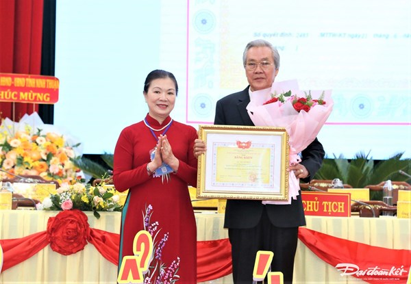 Phó Chủ tịch Trương Thị Ngọc Ánh dự Đại hội đại biểu MTTQ Việt Nam tỉnh Ninh Thuận lần thứ XI, nhiệm kỳ 2024-2029