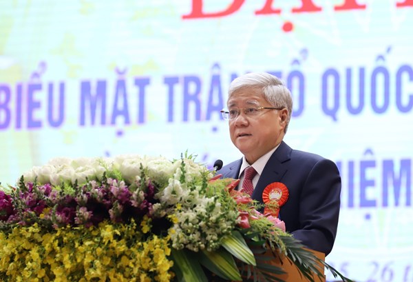 Phát biểu của Chủ tịch Đỗ Văn Chiến tại Đại hội đại biểu MTTQ Việt Nam tỉnh Phú Thọ lần thứ XV, nhiệm kỳ 2024-2029