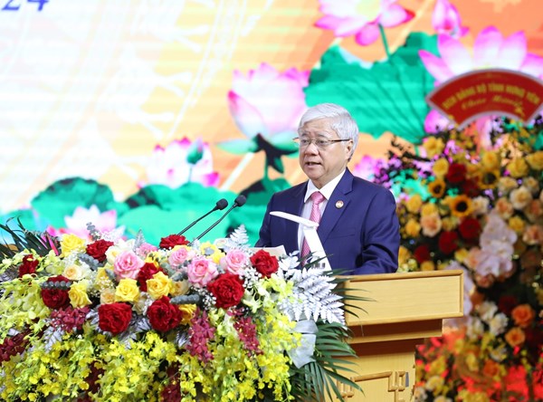 Phát biểu của Chủ tịch Đỗ Văn Chiến tại Đại hội đại biểu MTTQ Việt Nam tỉnh Hưng Yên lần thứ XVI, nhiệm kỳ 2024-2029