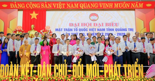 Phó Chủ tịch Nguyễn Hữu Dũng dự Đại hội Đại biểu MTTQ Việt Nam tỉnh Quảng Trị lần thứ XIII, nhiệm kỳ 2024 - 2029