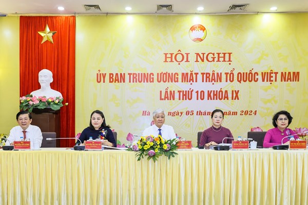 Hội nghị Ủy ban Trung ương MTTQ Việt Nam lần thứ 10, khóa IX, nhiệm kỳ 2019-2024