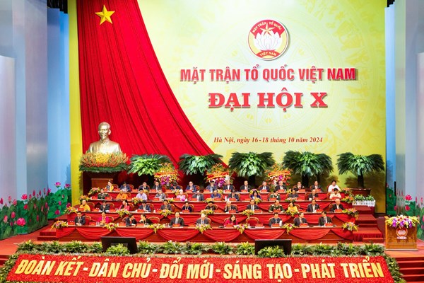 Bế mạc Đại hội đại biểu toàn quốc MTTQ Việt Nam lần thứ X, nhiệm kỳ 2024-2029