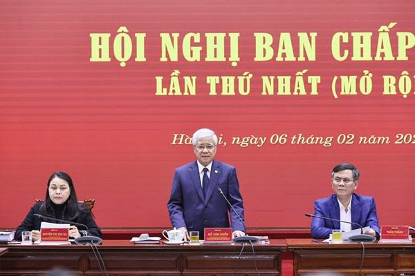 Hội nghị lần thứ nhất Ban Chấp hành Đảng bộ Mặt trận Tổ quốc, các đoàn thể Trung ương