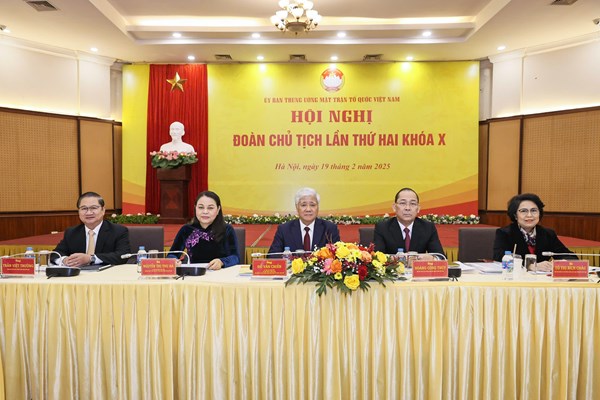 Hội nghị Đoàn Chủ tịch Ủy ban Trung ương MTTQ Việt Nam lần thứ hai khóa X, nhiệm kỳ 2024-2029