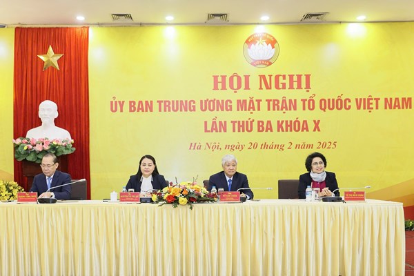 Khai mạc Hội nghị Ủy ban Trung ương Mặt trận Tổ quốc Việt Nam lần thứ ba khóa X, nhiệm kỳ 2024-2029