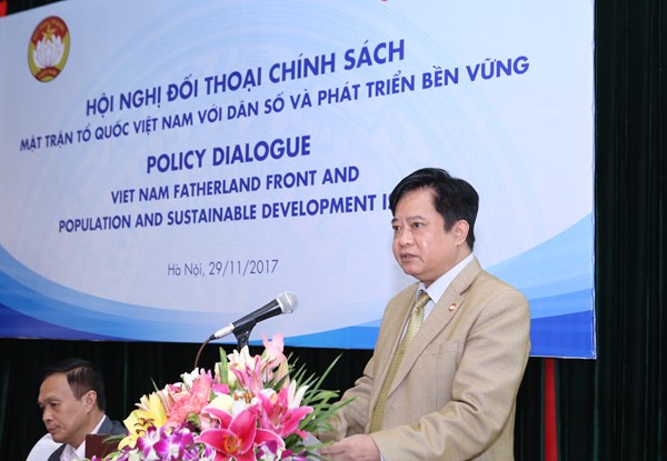 Đối thoại chính sách Mặt trận Tổ quốc Việt Nam với dân số và phát triển bền vững 