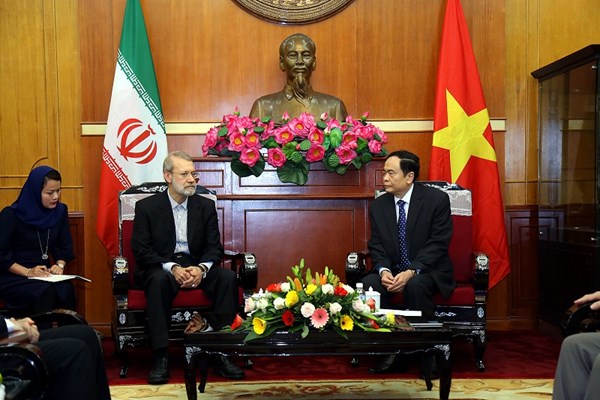 Chủ tịch Trần Thanh Mẫn tiếp Chủ tịch Quốc hội nước Cộng hòa Hồi giáo Iran