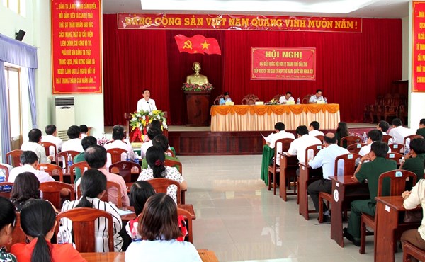 Chủ tịch Trần Thanh Mẫn tiếp xúc cử tri sau kỳ họp thứ 5, Quốc hội khoá XIV