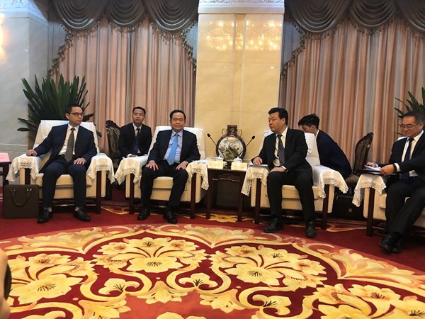 Chủ tịch Trần Thanh Mẫn thăm và làm việc với Chính hiệp TP. Bắc Kinh