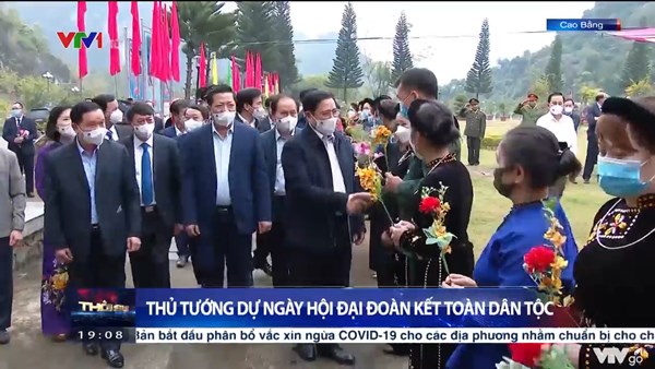 Thủ tướng Phạm Minh Chính dự Ngày hội Đại đoàn kết với đồng bào các dân tộc tại Pác Bó, Cao Bằng
