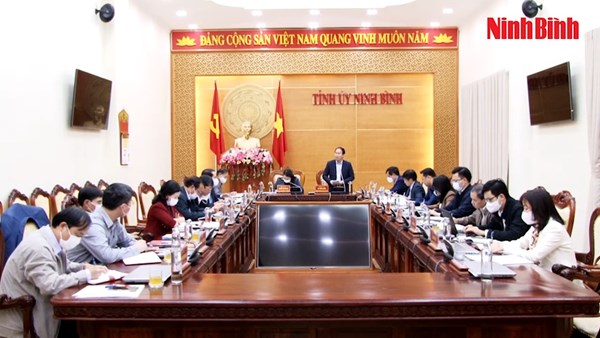 Đoàn khảo sát của Ban Chỉ đạo Đề án Trung ương 5 làm việc tại Ninh Bình