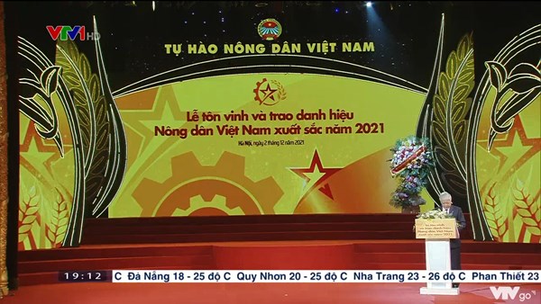 Tôn vinh 63 Nông dân Việt Nam xuất sắc năm 2021