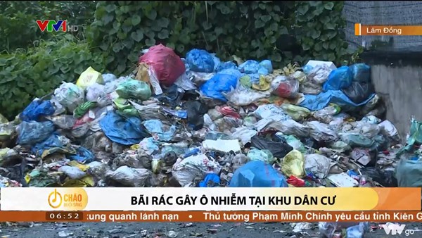 Alo Chào buổi sáng - VTV1 - 07/03/2022 - Bãi rác gây ô nhiễm tại khu dân cư