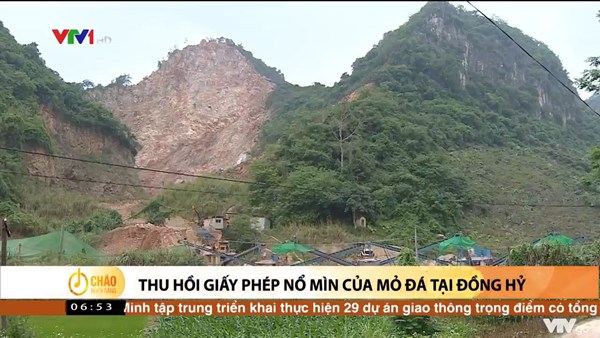 Alo Chào buổi sáng - VTV1 - 13/05/2022 - Thu hồi giấy phép nổ mìn của mỏ đá tại Đồng Hỷ (Thái Nguyên)
