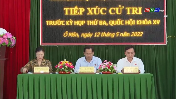 Phó Chủ tịch Trương Thị Ngọc Ánh tiếp xúc cử tri tại huyện Thới Lai và quận Ô Môn, thành phố Cần Thơ
