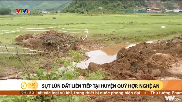 Alo Chào buổi sáng - VTV1 - 20/05/2022 - Sụt lún đất liên tiếp tại huyện Quỳ Hợp, Nghệ An