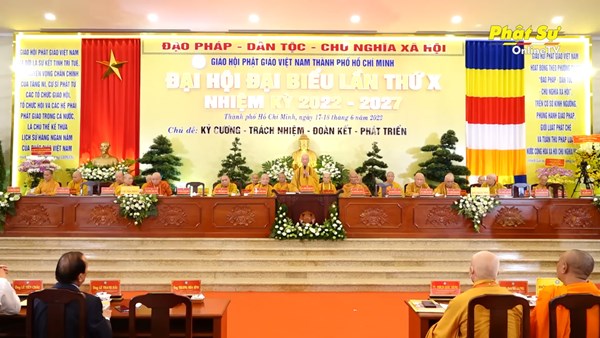 Đại hội đại biểu Phật giáo TP.HCM lần thứ X, nhiệm kỳ 2022-2027