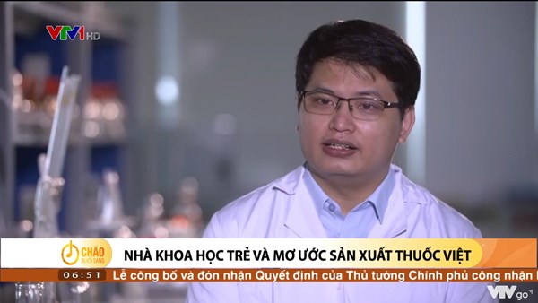 Alo Chào buổi sáng - VTV1 - 19/06/2022 - Nhà khoa học trẻ và mơ ước sản xuất thuốc Việt