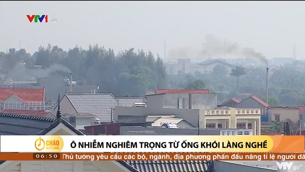 Alo Chào buổi sáng - VTV1 - 16/09/2022 - Ô nhiễm nghiêm trọng từ ống khói làng nghề