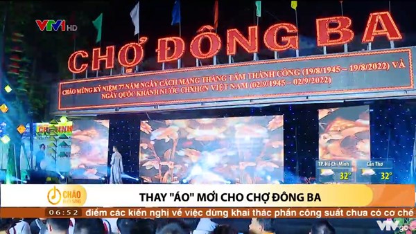 Alo Chào buổi sáng - VTV1 - 06/10/2022 - Thay “áo” mới cho chợ Đông Ba