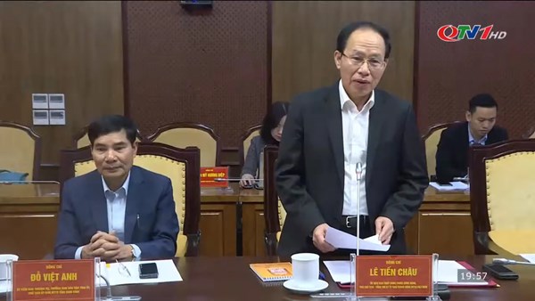 Phó Chủ tịch - Tổng Thư ký Lê Tiến Châu kiểm tra công tác Mặt trận năm 2022 tại tỉnh Quảng Ninh