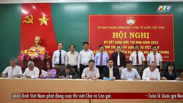 Ủy ban MTTQ Việt Nam các tỉnh Tây Nguyên và Duyên hải miền Trung ký kết giao ước thi đua