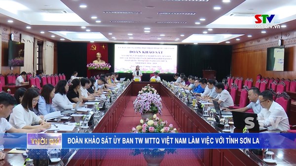 Phó Chủ tịch - Tổng Thư ký Nguyễn Thị Thu Hà làm việc tại tỉnh Sơn La