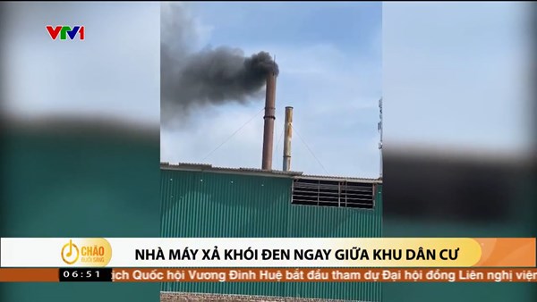 Alo Chào buổi sáng - VTV1 - 04/08/2023 - Nhà máy xả khói đen ngay giữa khu dân cư