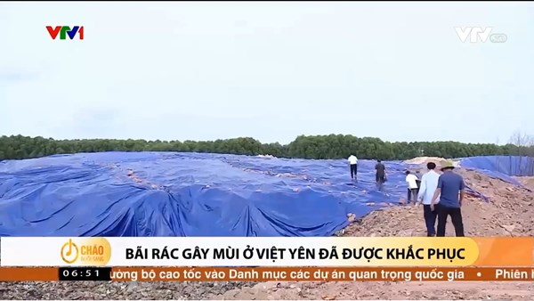 Alo Chào buổi sáng - VTV1 - 11/10/2023 - Bãi rác gây mùi ở Việt Yên đã được khắc phục