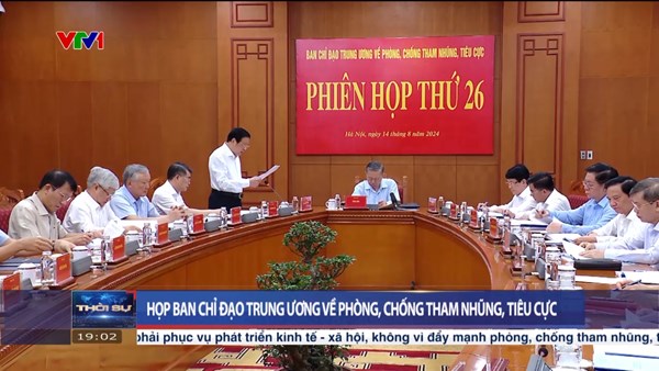 Họp Ban Chỉ đạo Trung ương về phòng, chống tham nhũng, tiêu cực