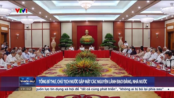 Tổng Bí thư, Chủ tịch nước gặp mặt các nguyên lãnh đạo Đảng, Nhà nước