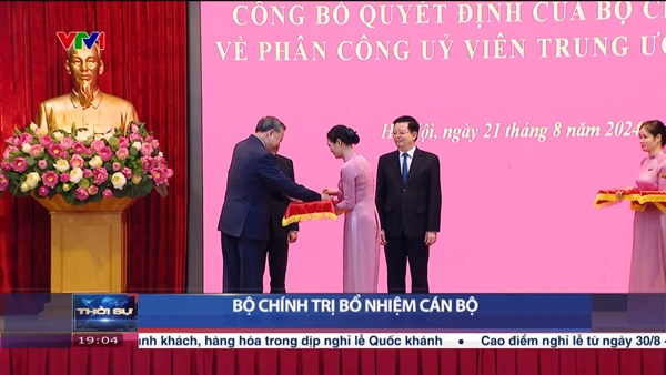 Bộ Chính trị bổ nhiệm cán bộ