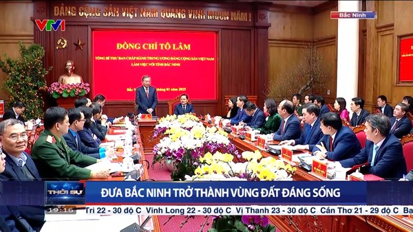 Tổng Bí thư Tô Lâm thăm và làm việc với tỉnh Bắc Ninh