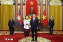 Chủ tịch nước tiếp Đại sứ Campuchia, Saudi Arabia, Dominica trình Quốc thư 