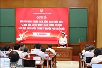 Thường trực Ban Bí thư Trần Cẩm Tú trao đổi chuyên đề về xây dựng Đảng với các Ủy viên Trung ương Đảng khóa XIV