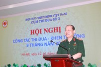 Hội CCB Việt Nam tổ chức Hội nghị công tác thi đua, khen thưởng Cụm thi đua số 3 năm 2026