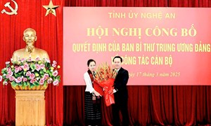 Chủ tịch Uỷ ban Mặt trận Tổ quốc Việt Nam tỉnh Nghệ An giữ chức Phó Bí thư Tỉnh ủy 